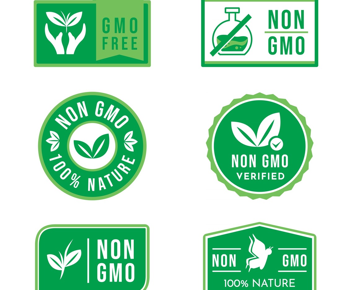 Gmo free badge collections