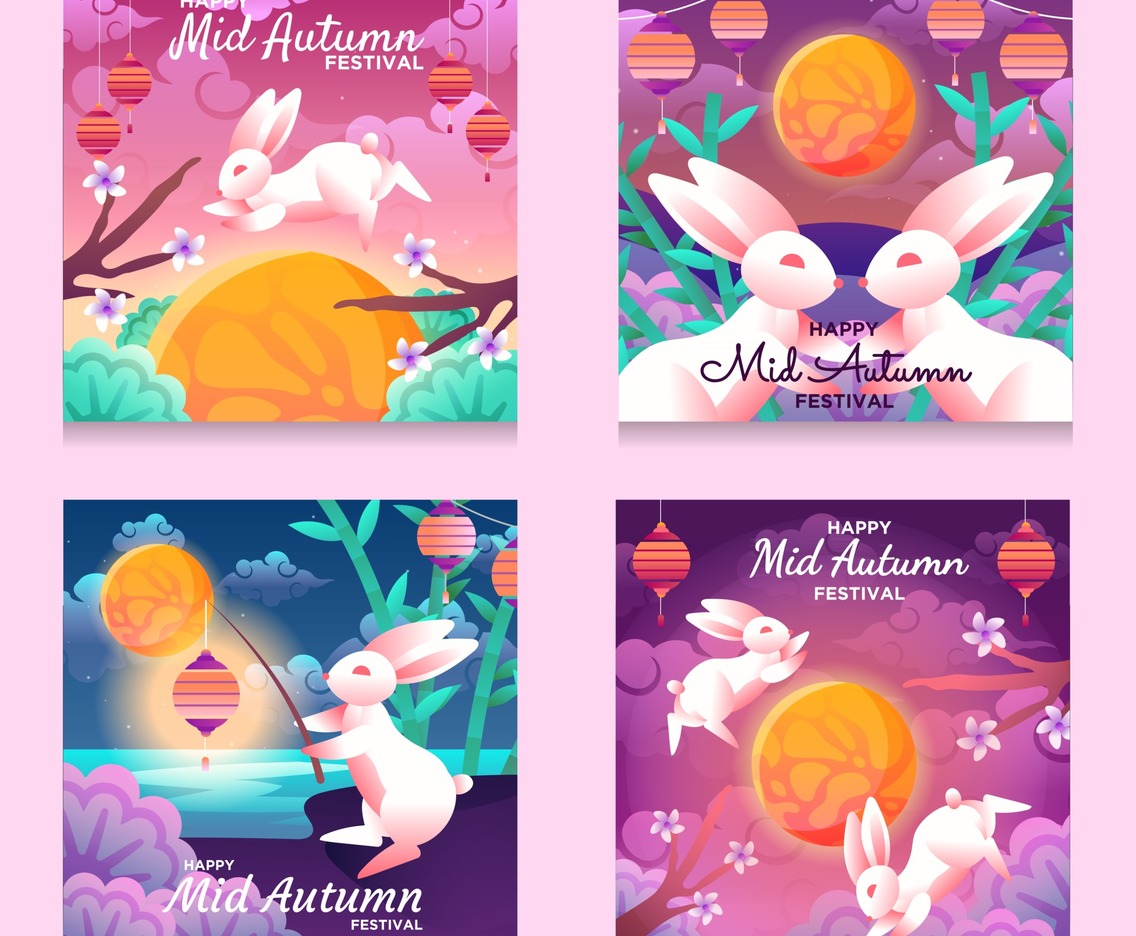 Mid Autumn Festival Card Set