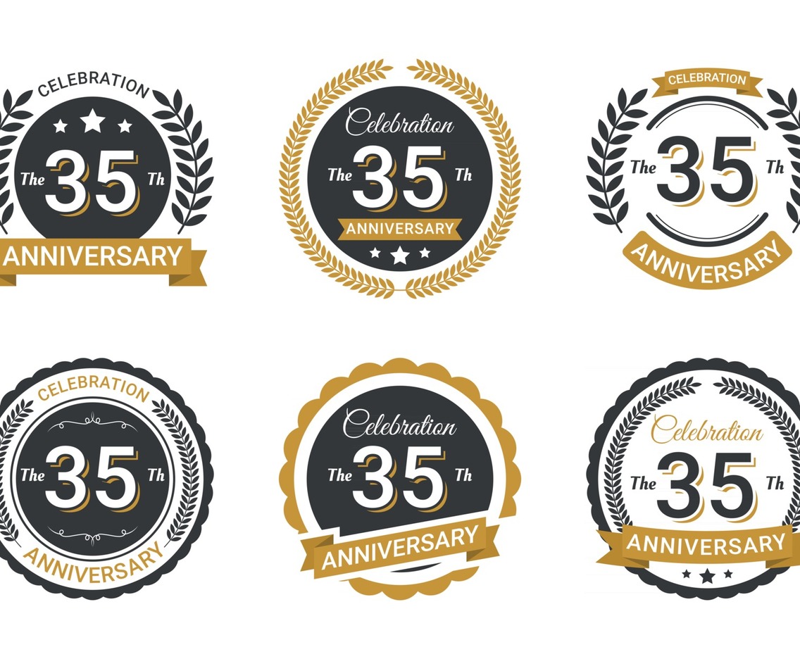 anniversary badge design