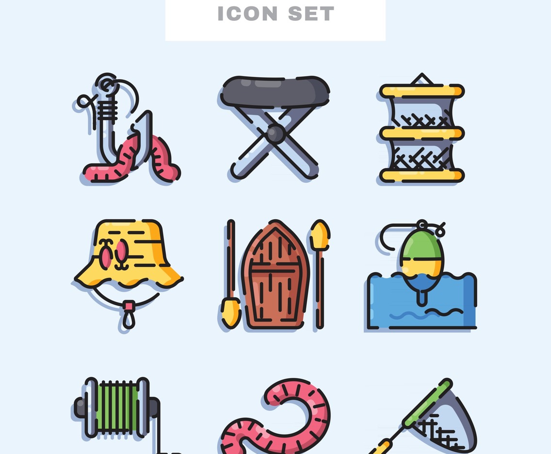 Fishing Icon Set