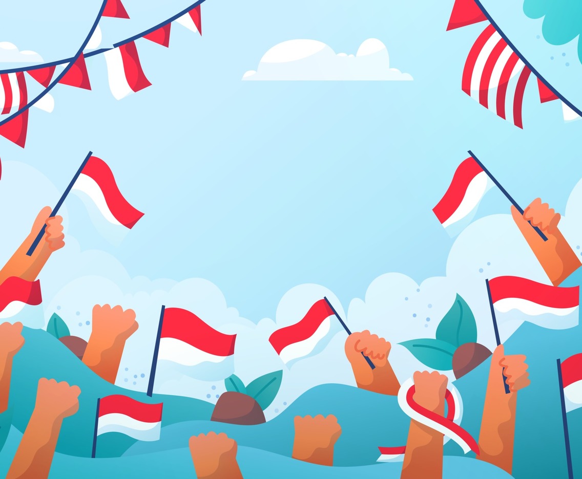 Indonesia Independent Day Flag Background