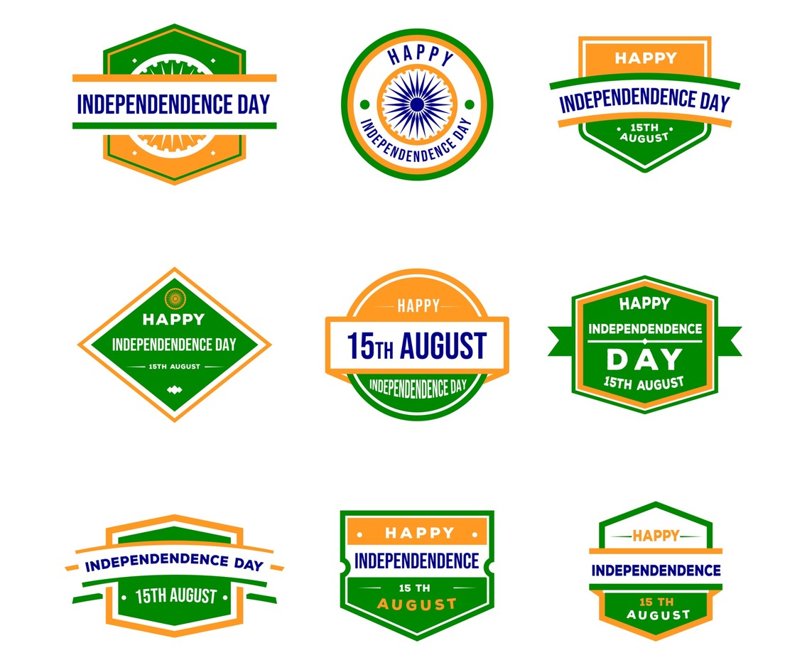 Welcoming India Independence Day Badge