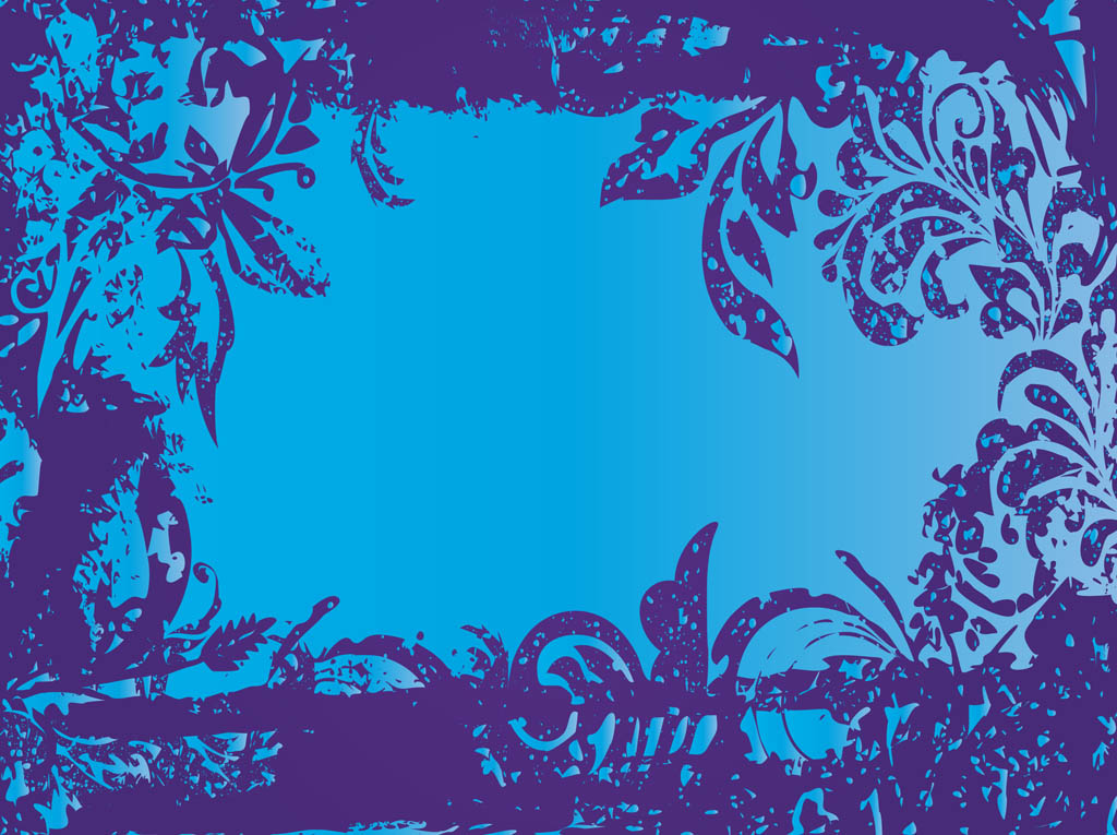 Stained Flowers Vector