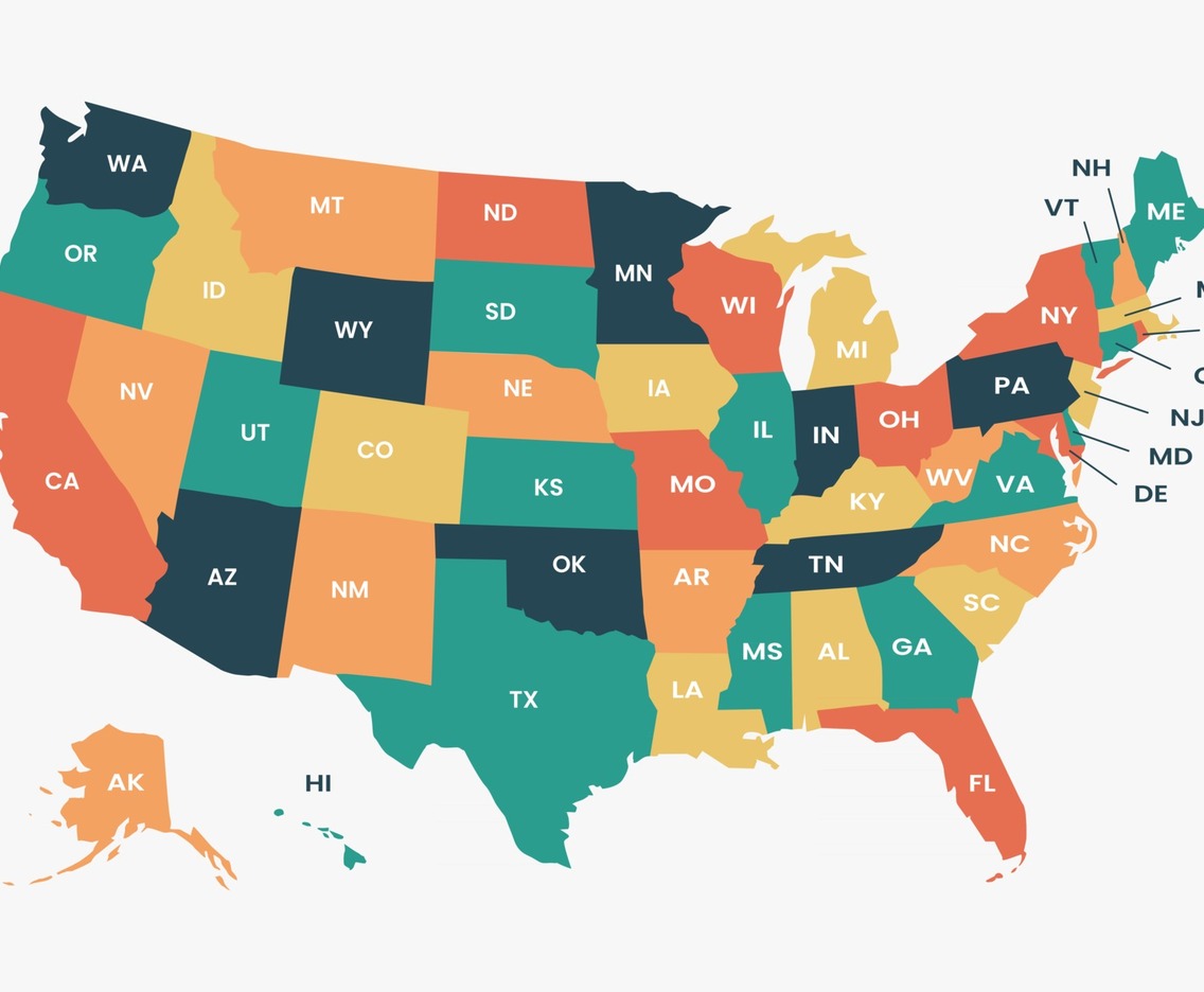 United State of America Map