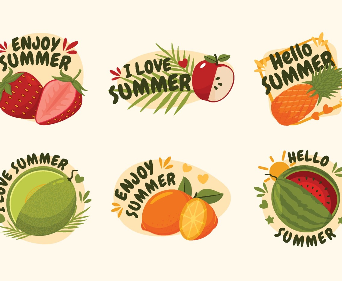 Summer Fun Fruits Icon