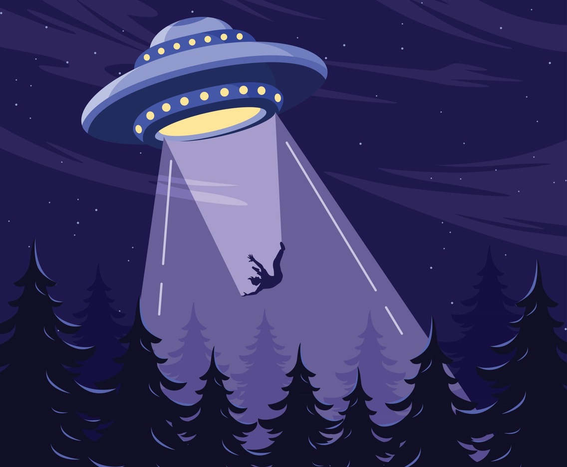 Man Abducted by UFO at Night