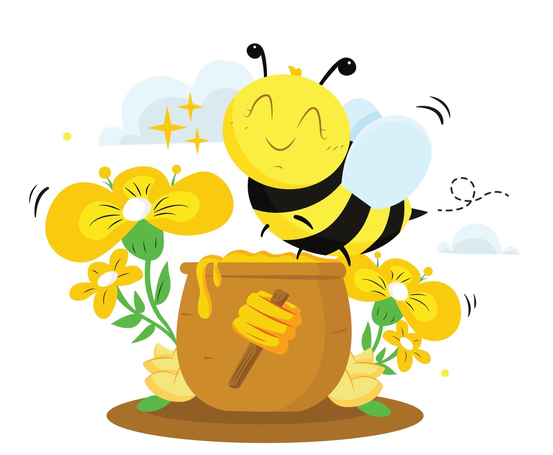 Bee and Flowers