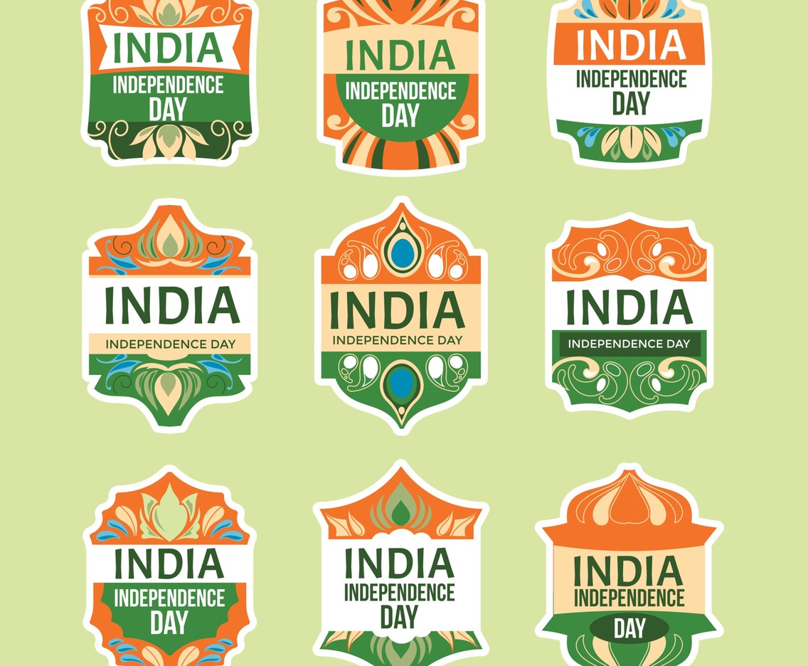 India Independence Day Sticker Collection