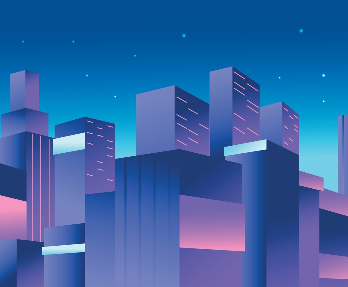 Cityscape Background at Night