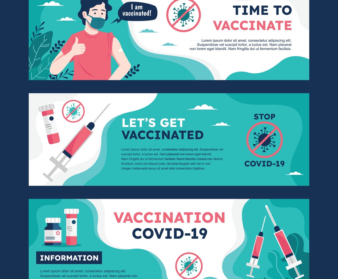 Covid-19 Vaccine Campaign Banners