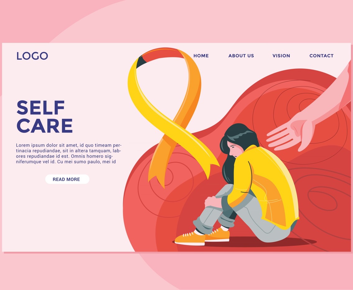 Landing Page on the Theme of World Suicide Prevention Day Concept