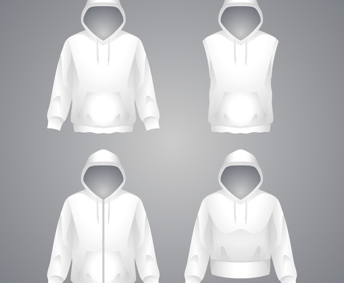 White Hoodie Mockup Set