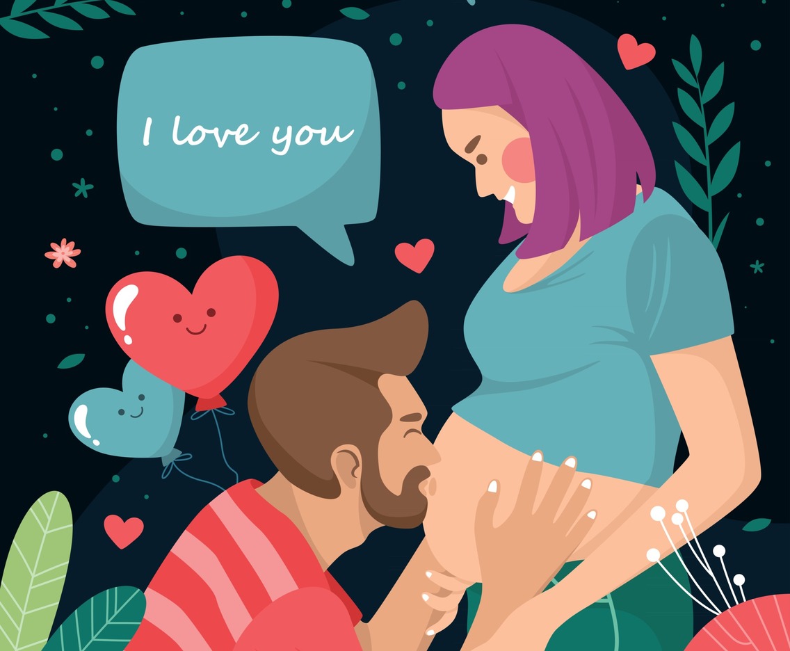 Husband Loves His Pregnant Wife