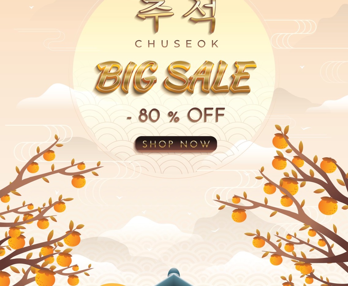 Chuseok Big Sale Poster Concept
