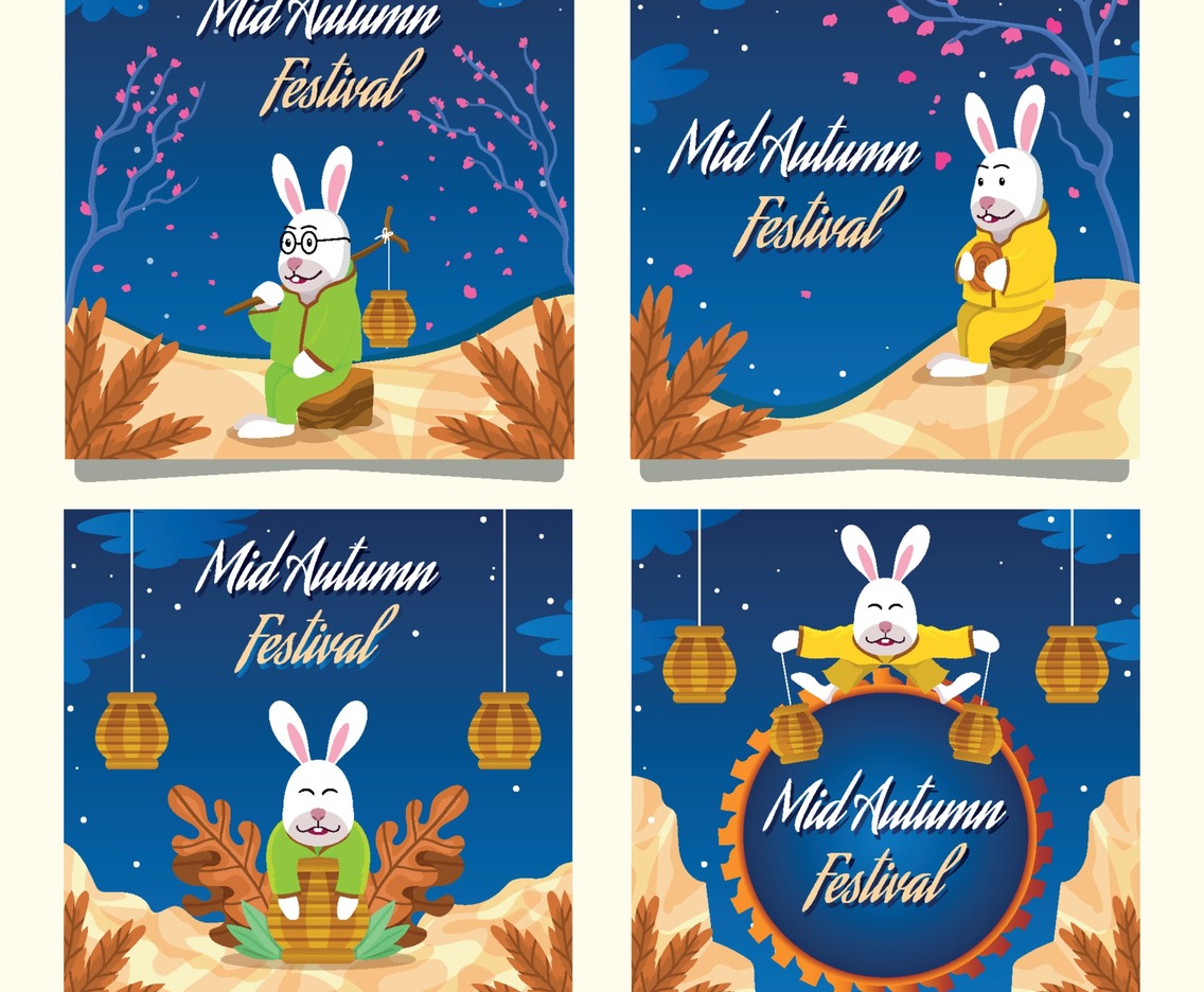 Mid Autumn Festival Card Set