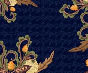 Batik Floral Background
