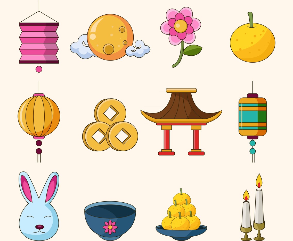Chuseok Mid Autumn Icon