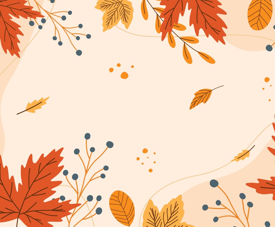 Hello Autumn Leaves Background