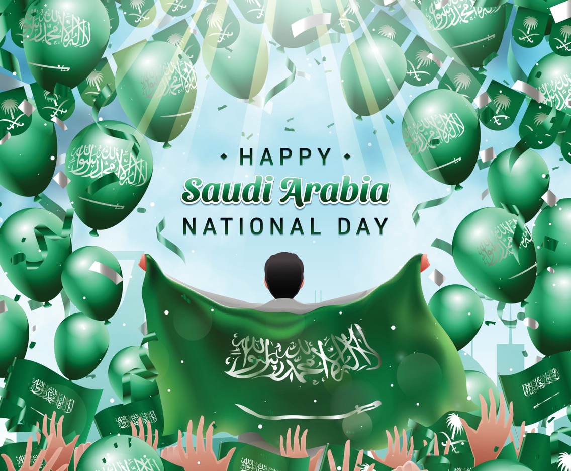 Happy Saudi Arabia National Day Party Concept
