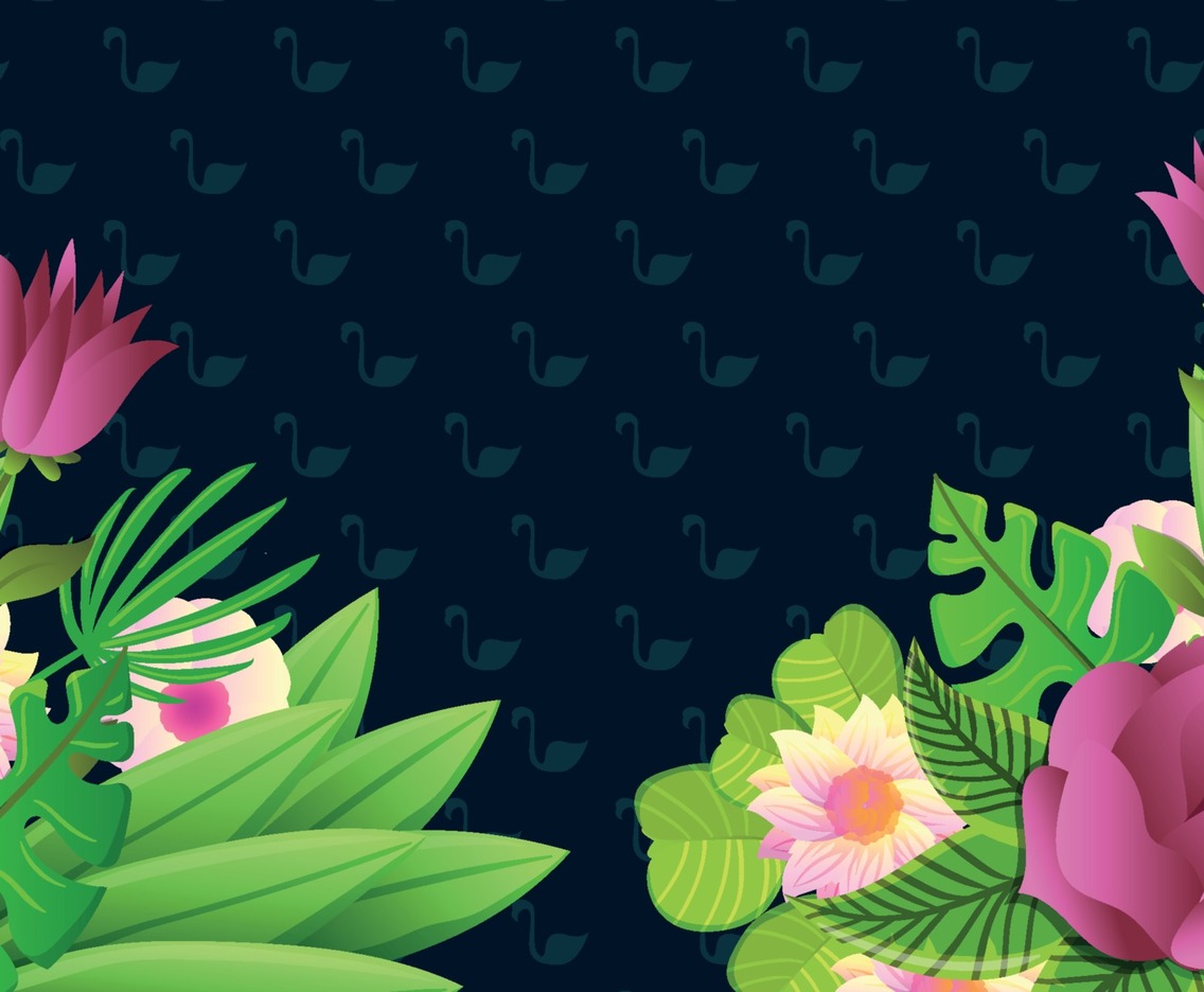 Hand Drawn Floral Background