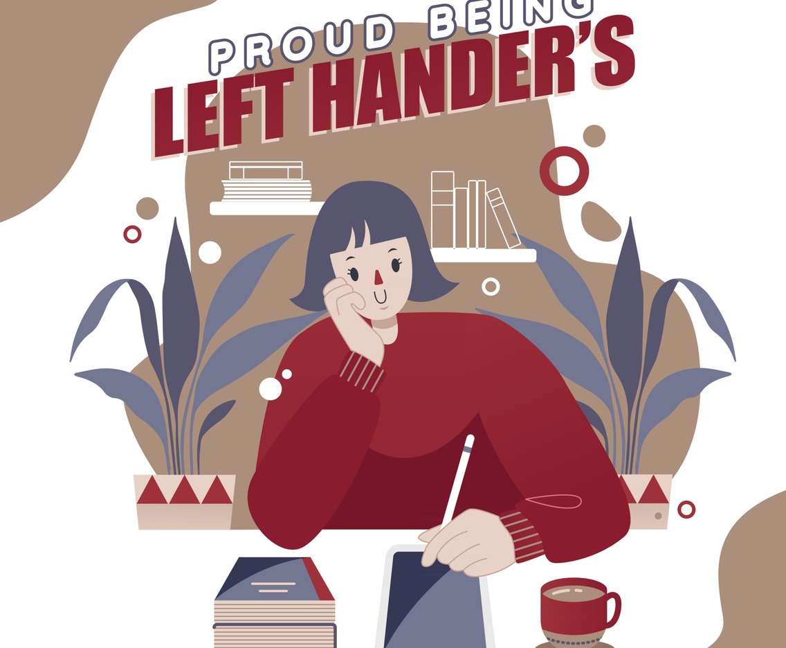 A Left Hander's Girl Holding Pen with Left Hand