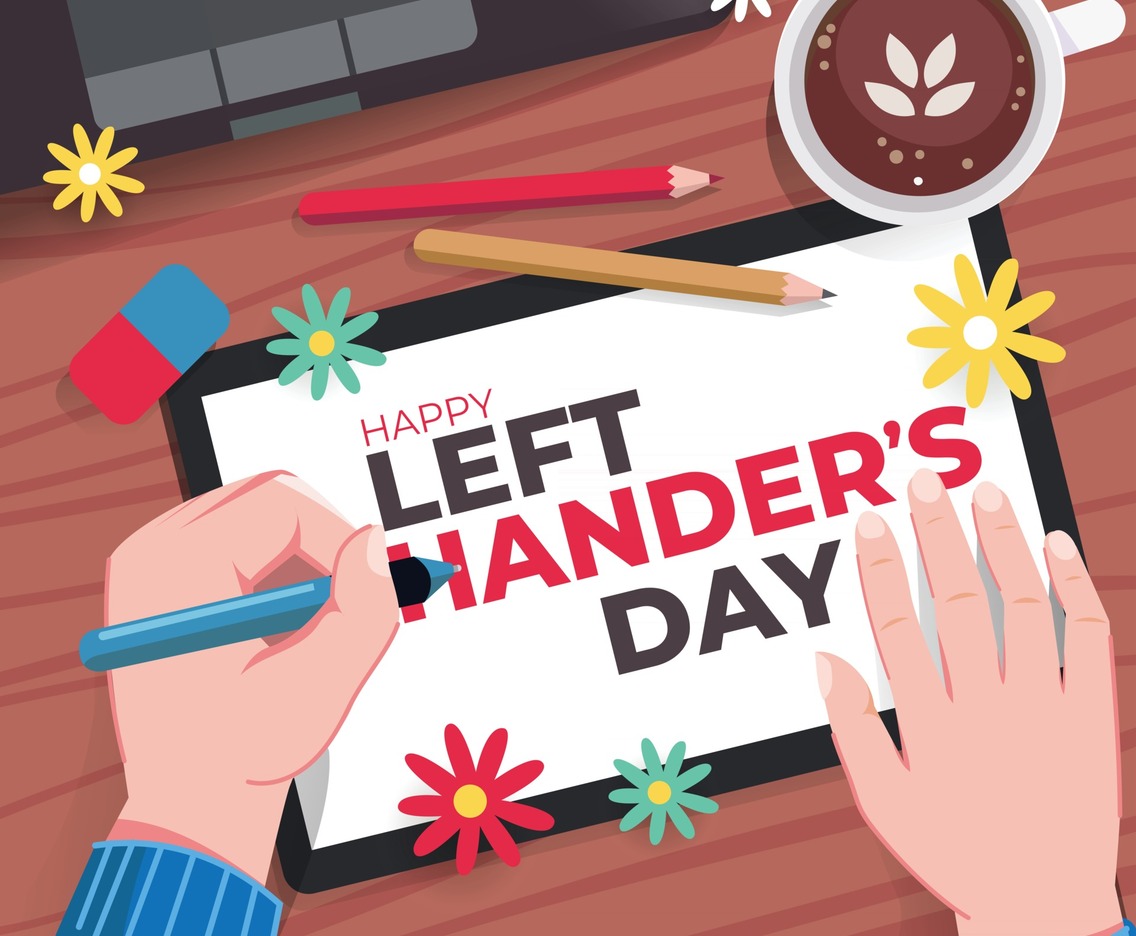 Happy Lefthanders Day Concept