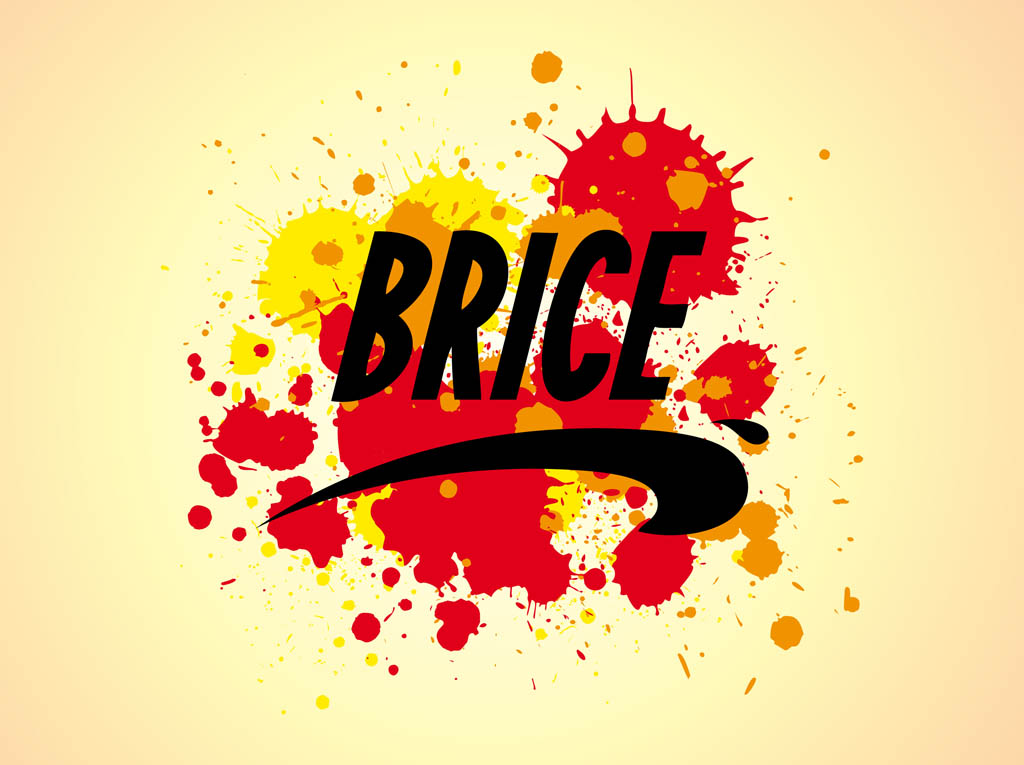 Brice Logo And Splatter