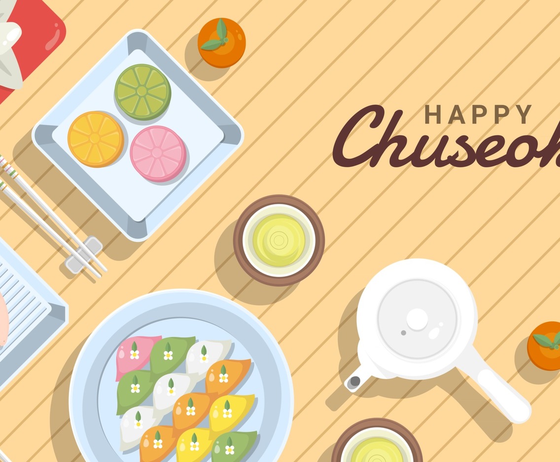 Food for Chuseok Celebration Background