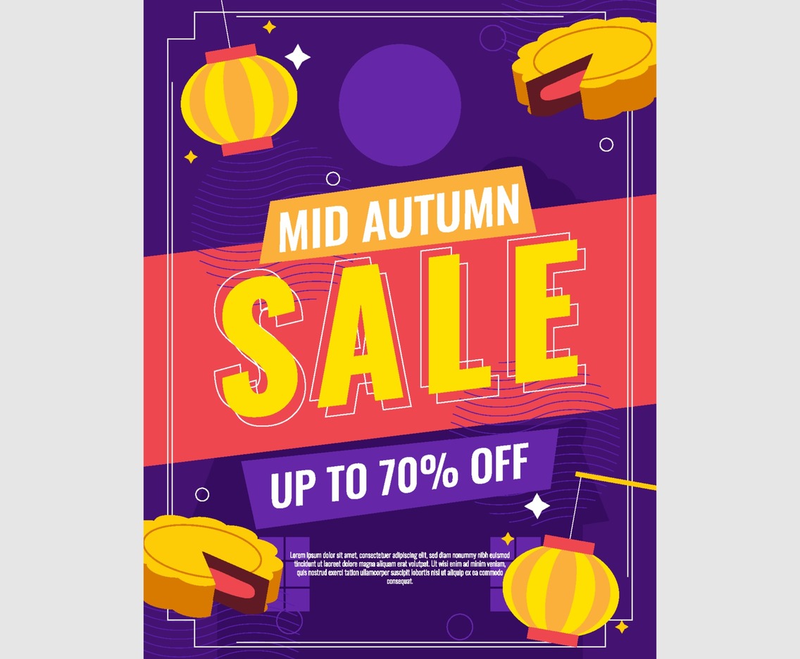 Mid Autumn Sale Poster