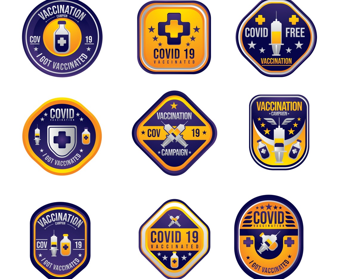 After Vaccine Badge Concept