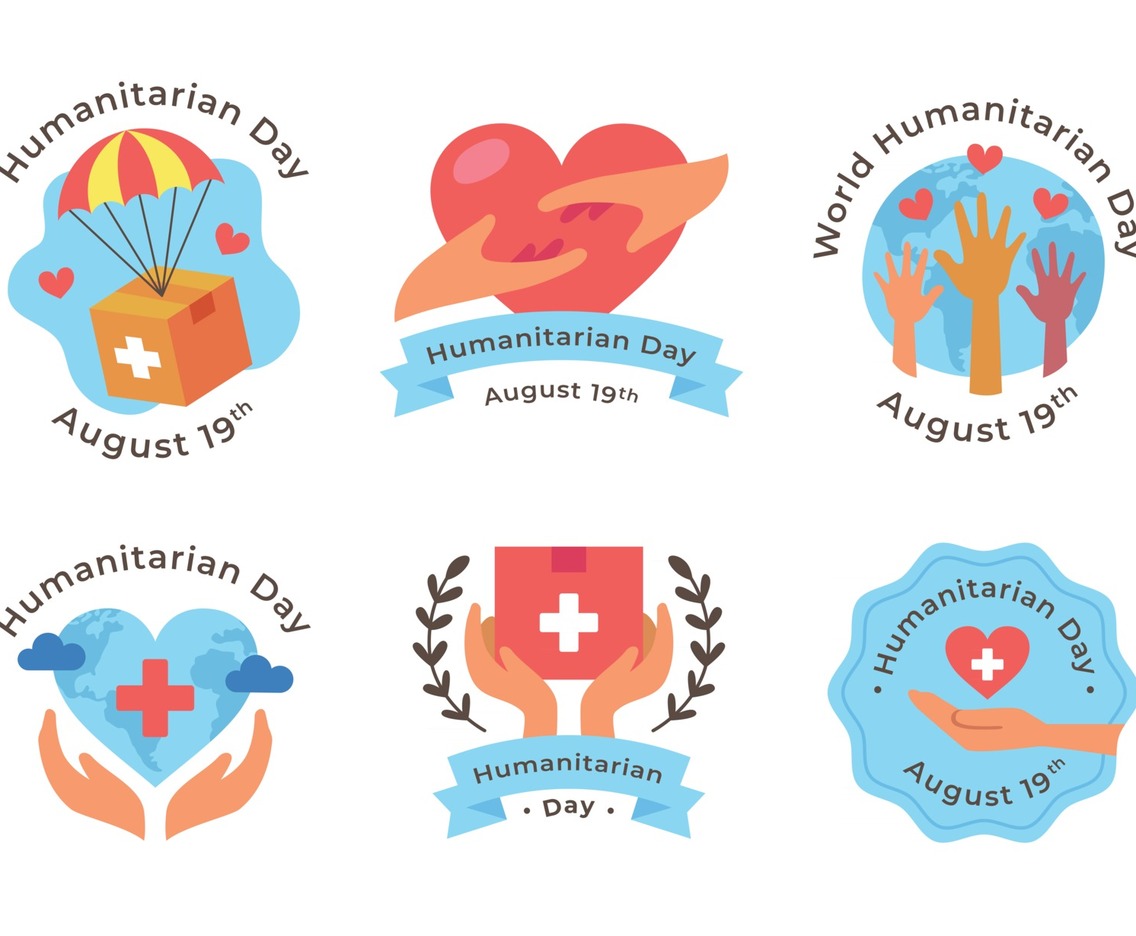 Humanitarian Day Sticker Set