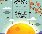 Chuseok Modern Sale Poster