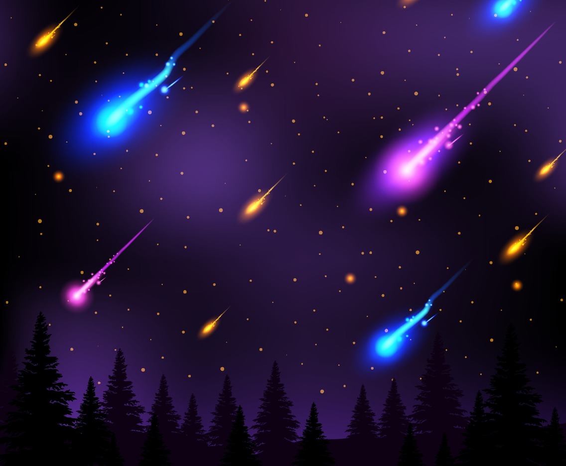 Meteors Showers at Night