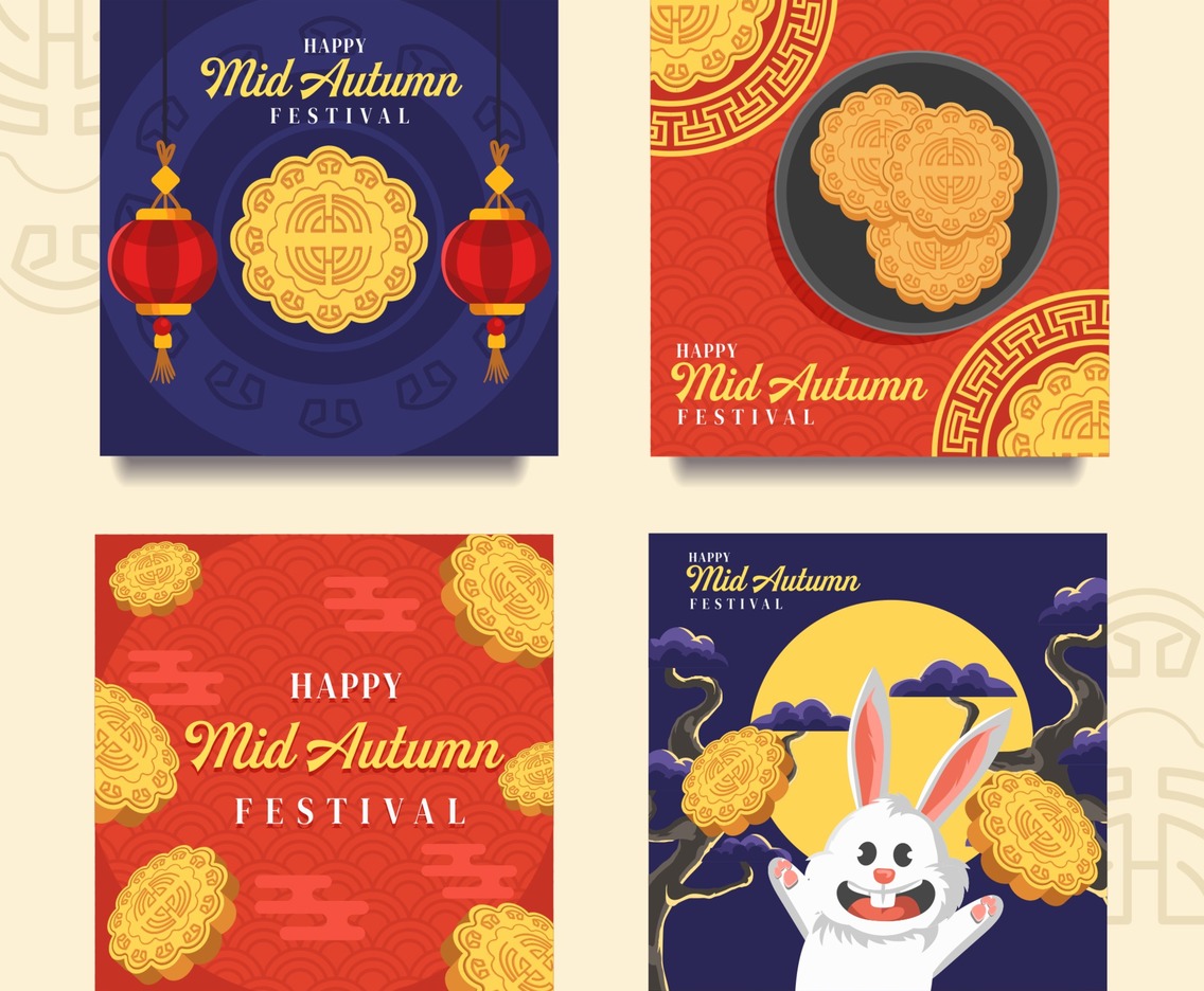 Tasty Mooncake Mid Autumn Festival Card