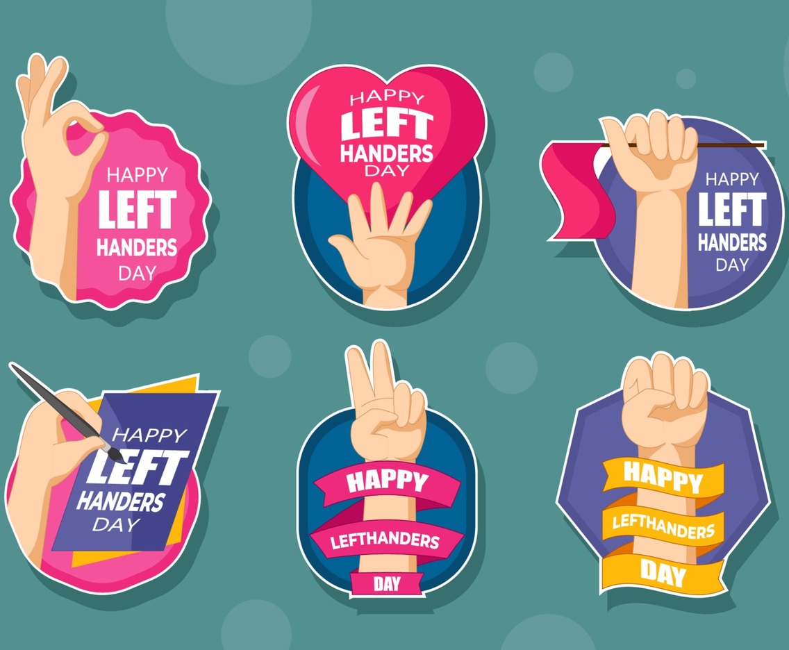 Cute Lefthander Day Sticker