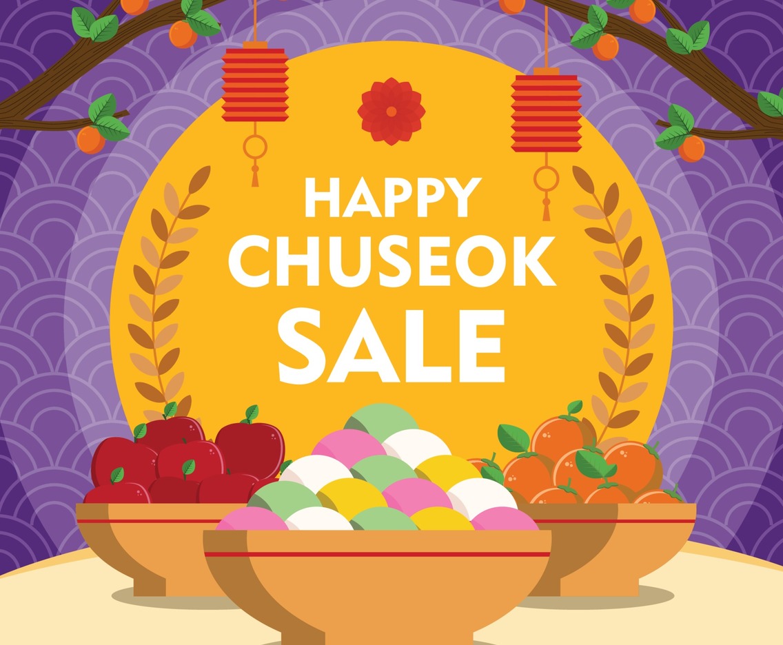 Chuseok Festival Sale Poster