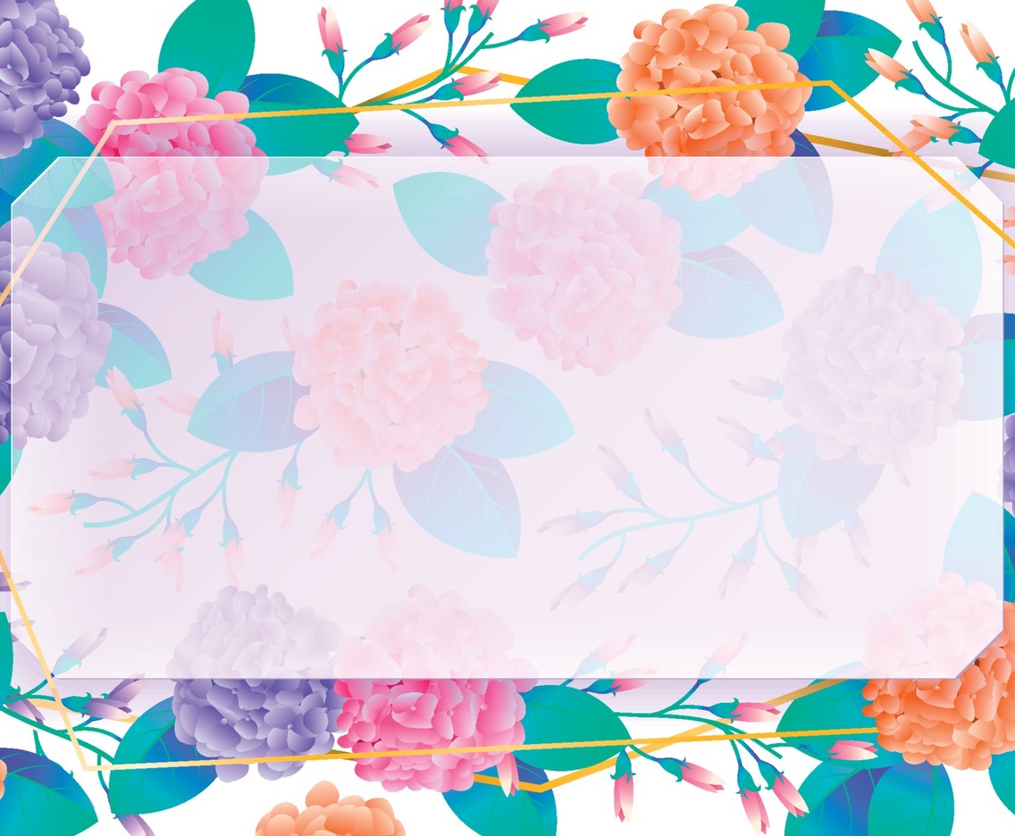 Colorful Hydrangea Background