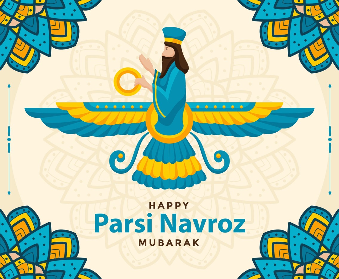 Parsi Navroz Mubarak Concept