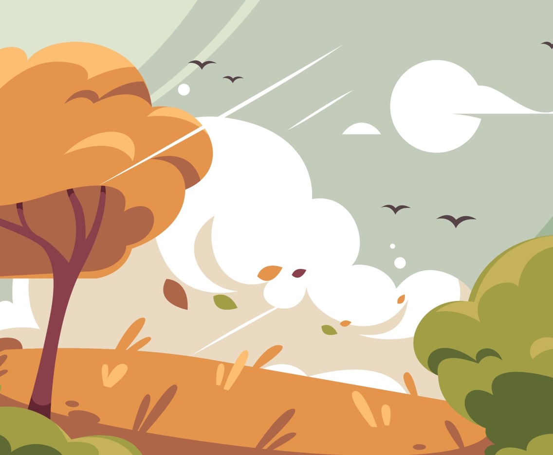 Autumn Fall Floral Background