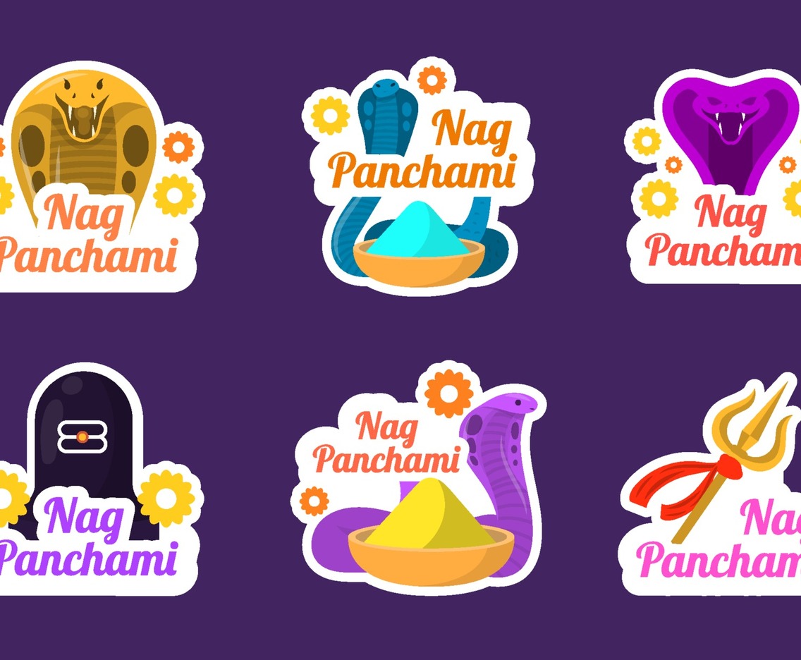 Nag Panchami India Sticker Collection