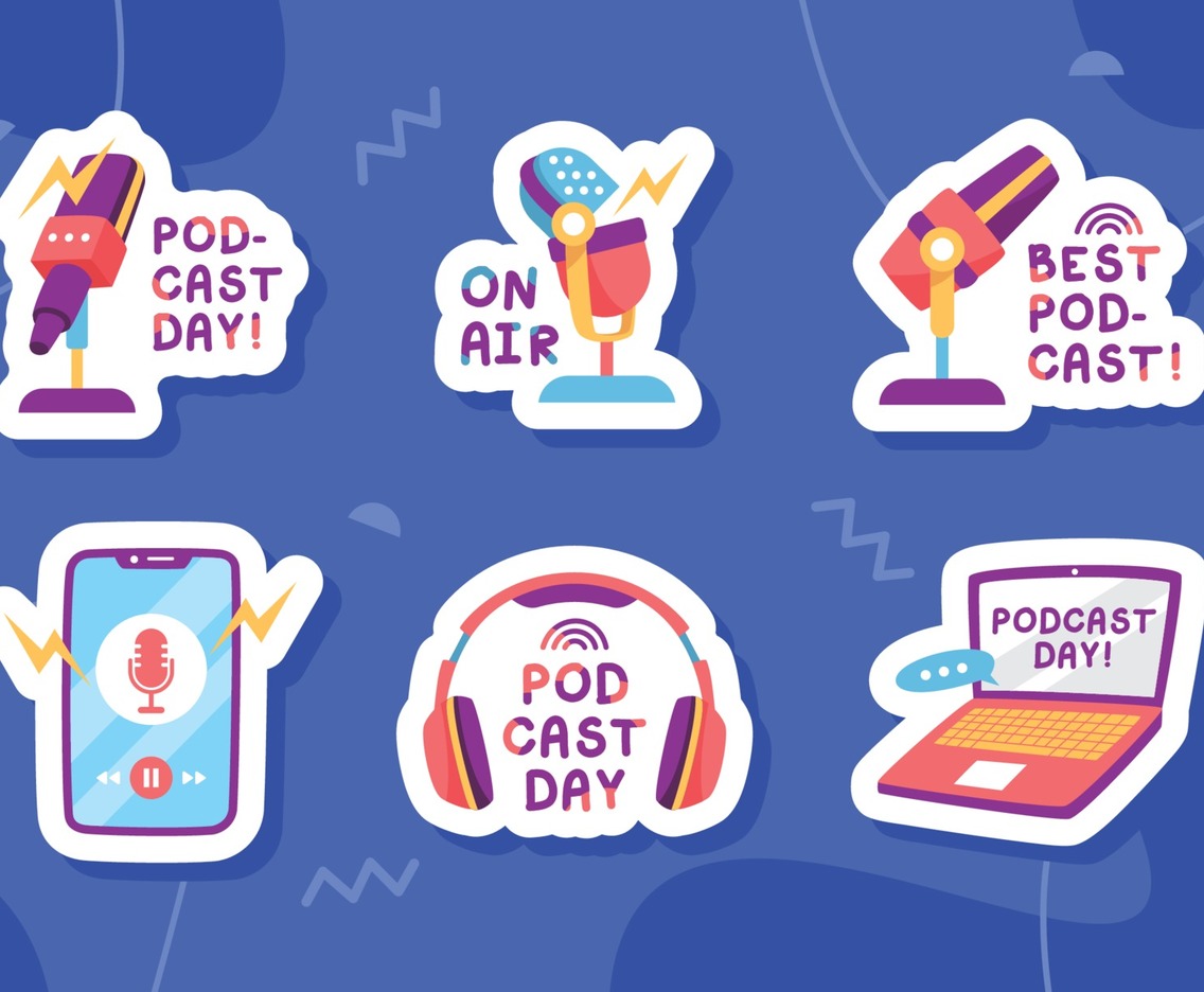 Podcast Day Sticker Collection