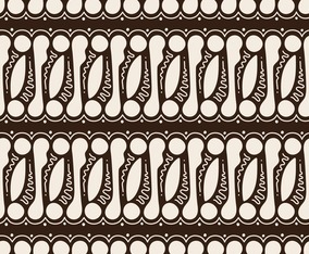 Hand Drawn Batik Parang Seamless Pattern
