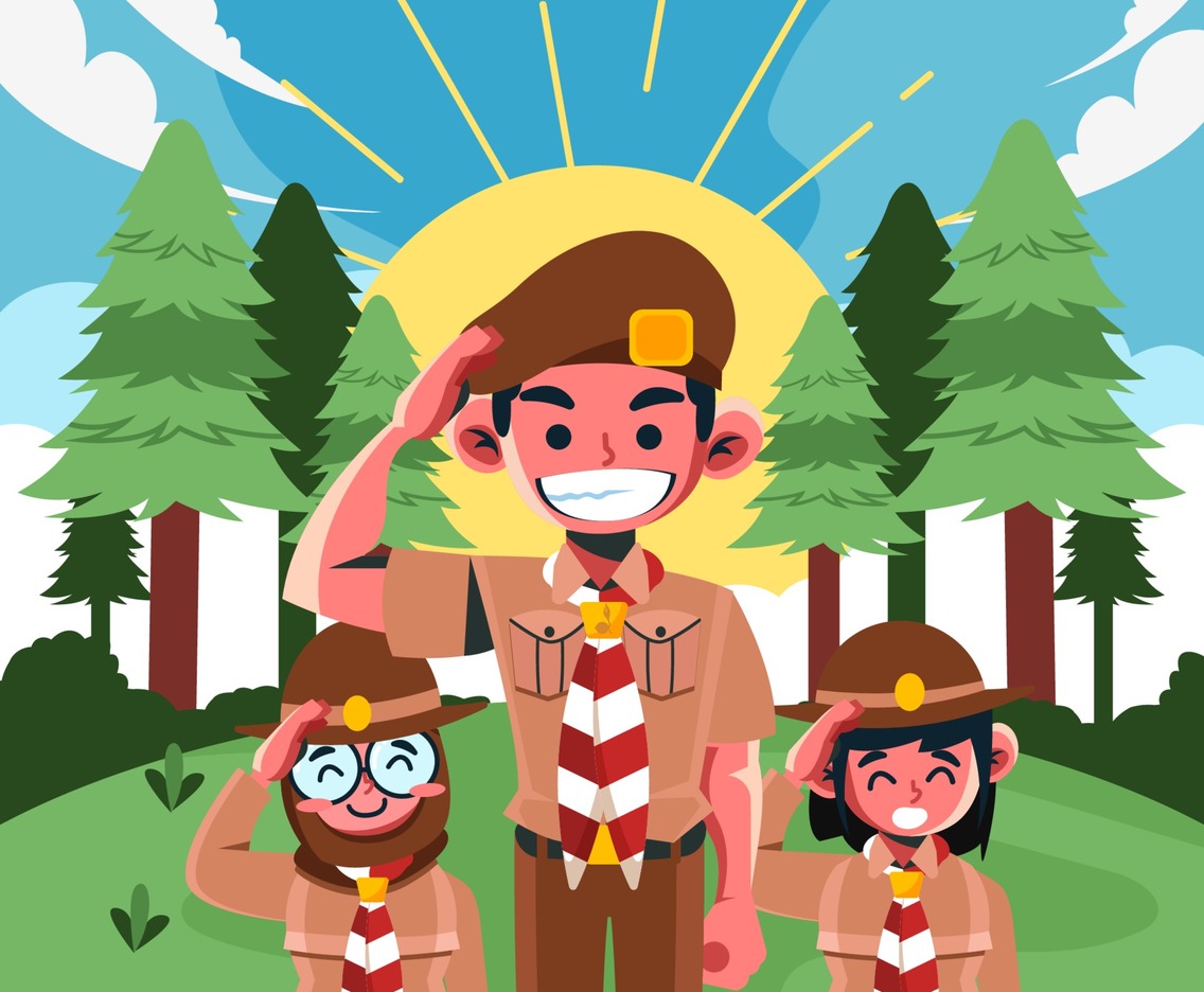Salute from Pramuka Boyscout