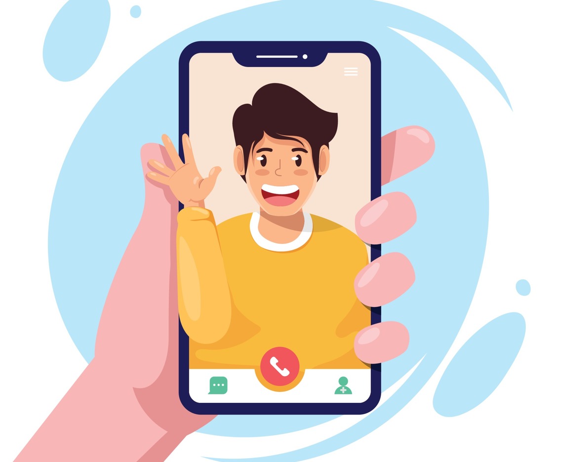 Couple Video Call with Phone