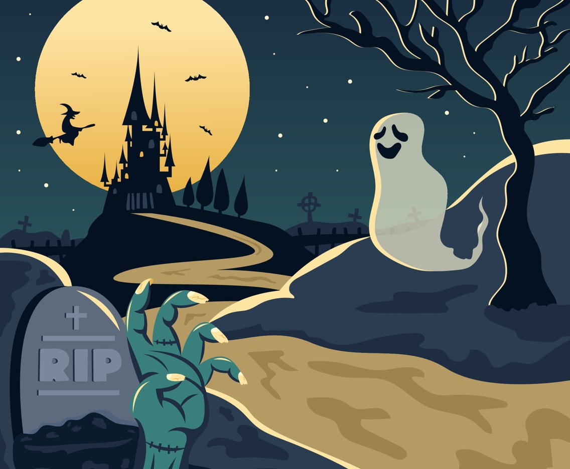 Halloween Night Landscape