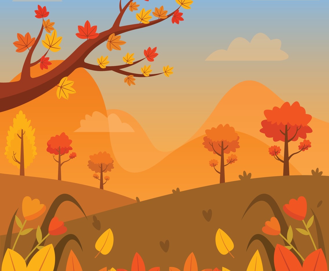Outdoor Scenery On Autumn Season