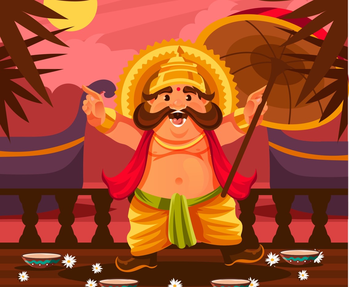 King Mahabali at Onam Festival