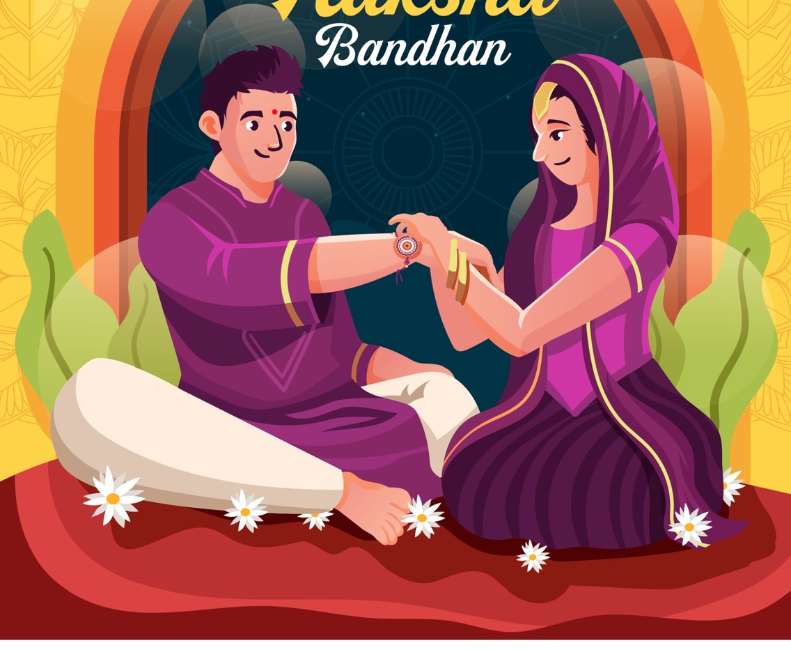 Couple Celebrating Raksha Bandhan Concept