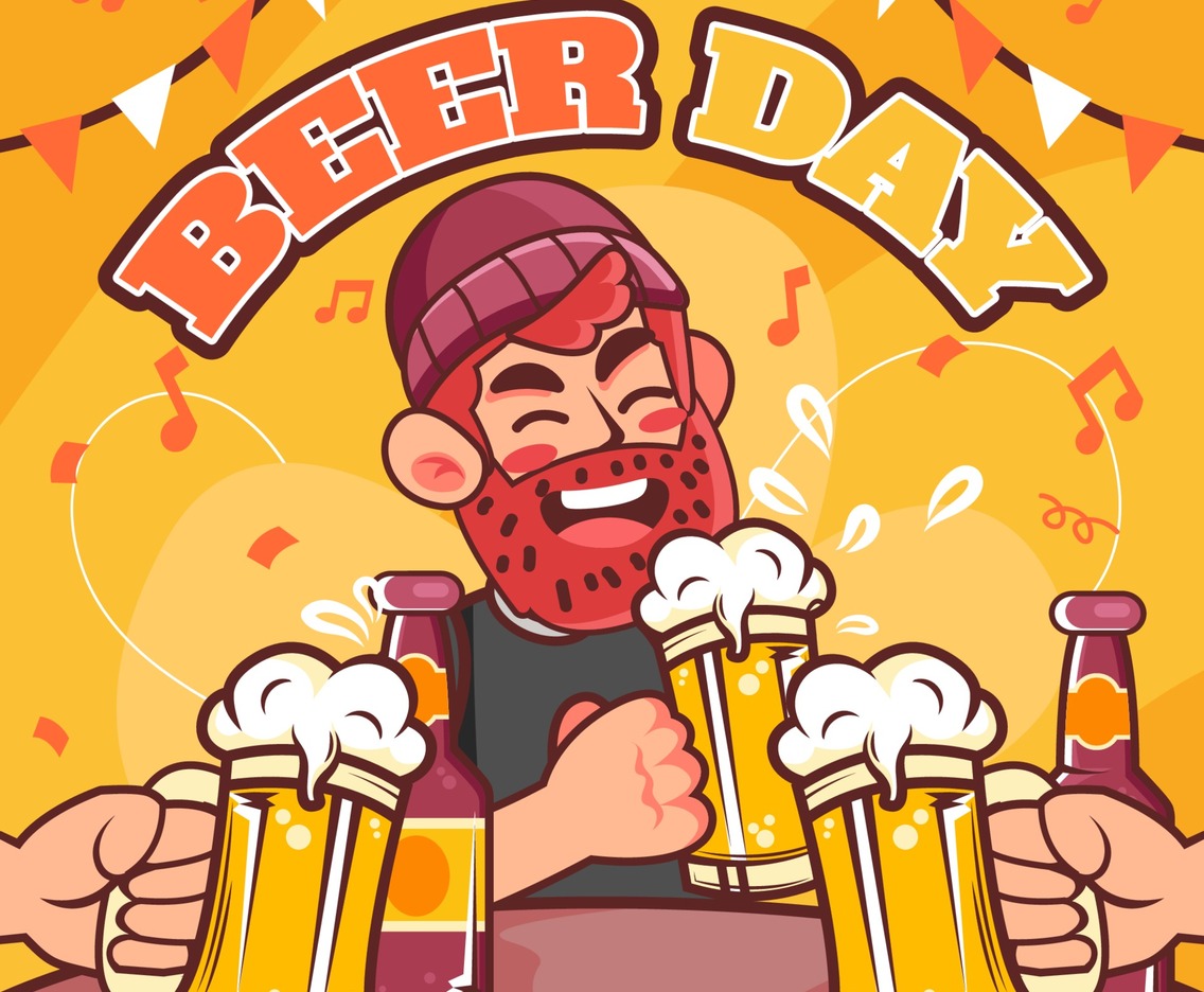 Celebrating Beer Day with Friend