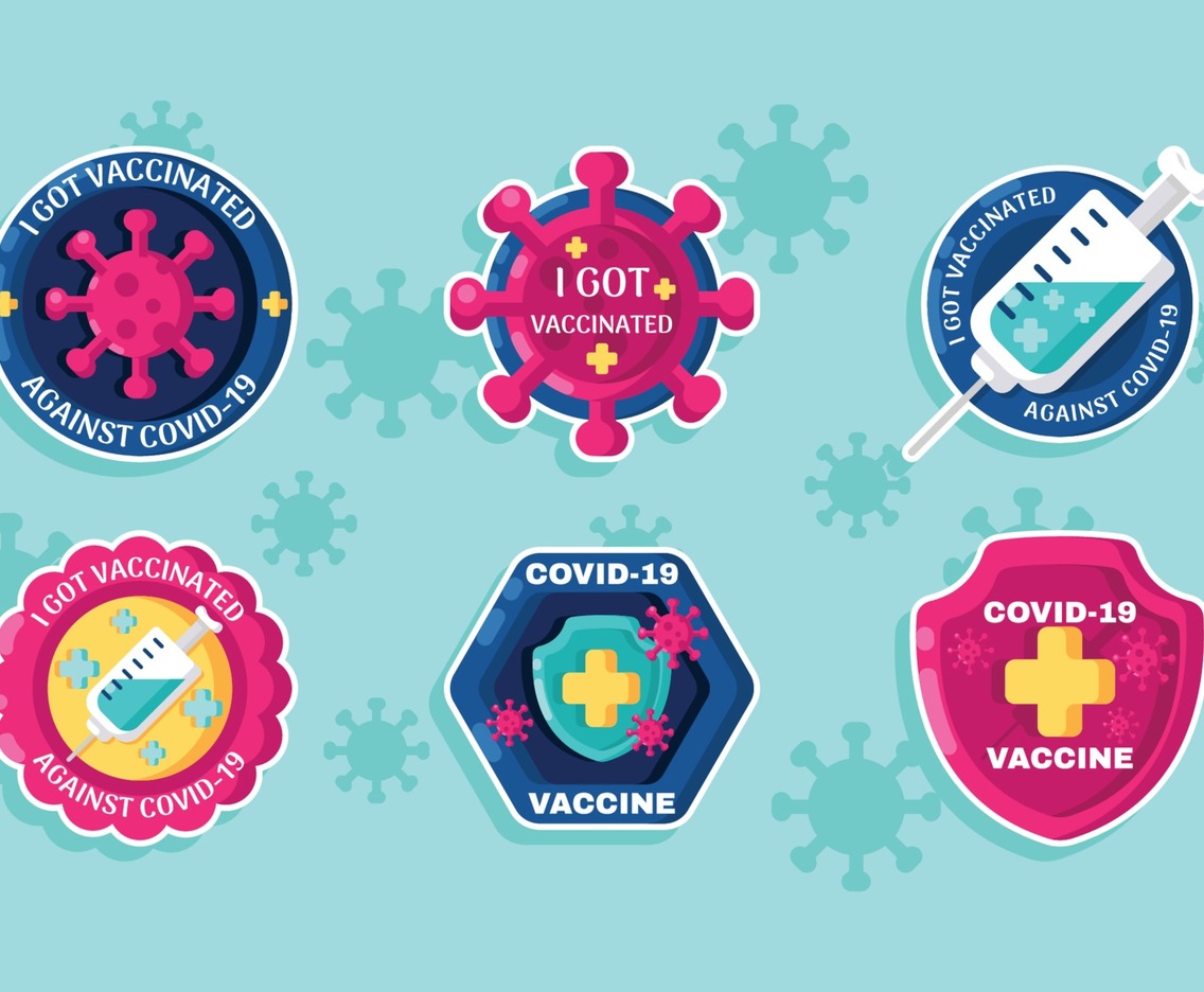 COVID-19 Vaccinated Sticker